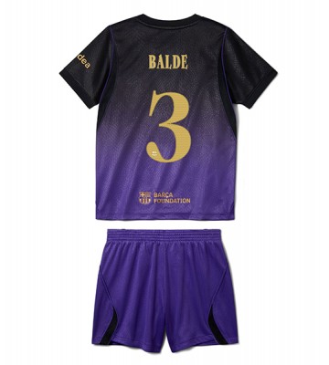 Barcelona Alejandro Balde #3 Udebanetrøje Børn 2026-27 Kortærmet (+ Korte bukser)